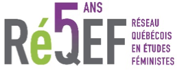 Logo du RÉQEF, le réseau québécois en études féministes