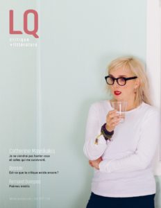 Couverture du nouveau numéro de la revue LQ, a.k.a Lettres Québécoises